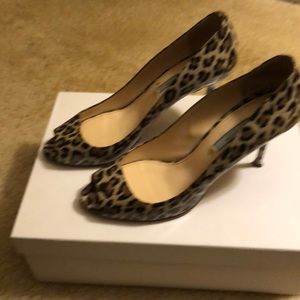 Prada leopard pumps